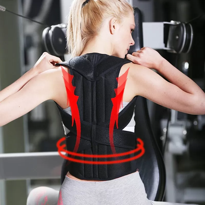 Buy Adjustable Magnetic Therapy Posture Corrector Brace Shoulder Back  Support Straight Corrector Belt For Male Female Braces & Supports Belt at  Lowest Price in Pakistan