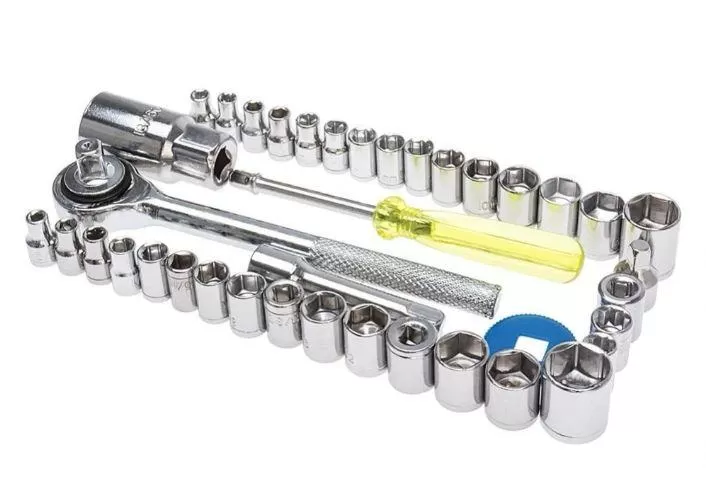 Auto Tire Repair Kit AIWA 40pcs Combination Socket Wrench Set total tool kit for bicycle