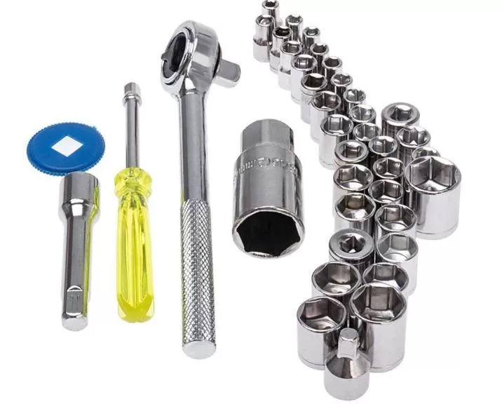 Auto Tire Repair Kit AIWA 40pcs Combination Socket Wrench Set total tool kit for bicycle