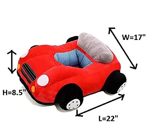 Baby Learning Seat Children's Sofa Backrest Chair Stuffed Car Shaped Plush Toy