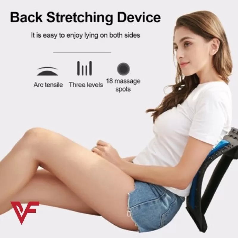 Back Massage Back Support Chiropractic Magic Back Stretcher Lower Lumbar Massage Support Spine Lower Pain Relief Posture Corrector Back Massager