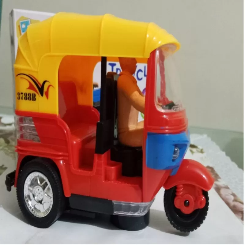 Battery operated Auto Rickshaw - Moving with Light n Music
