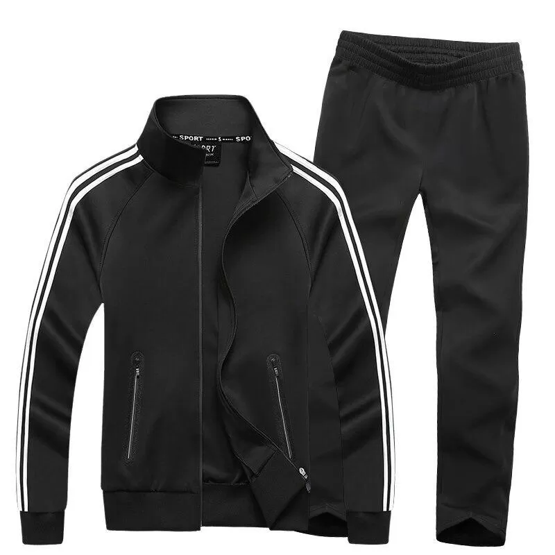 Buy Black Wth White Sleeves Stripes Tracksuit For Men at Lowest Price ...