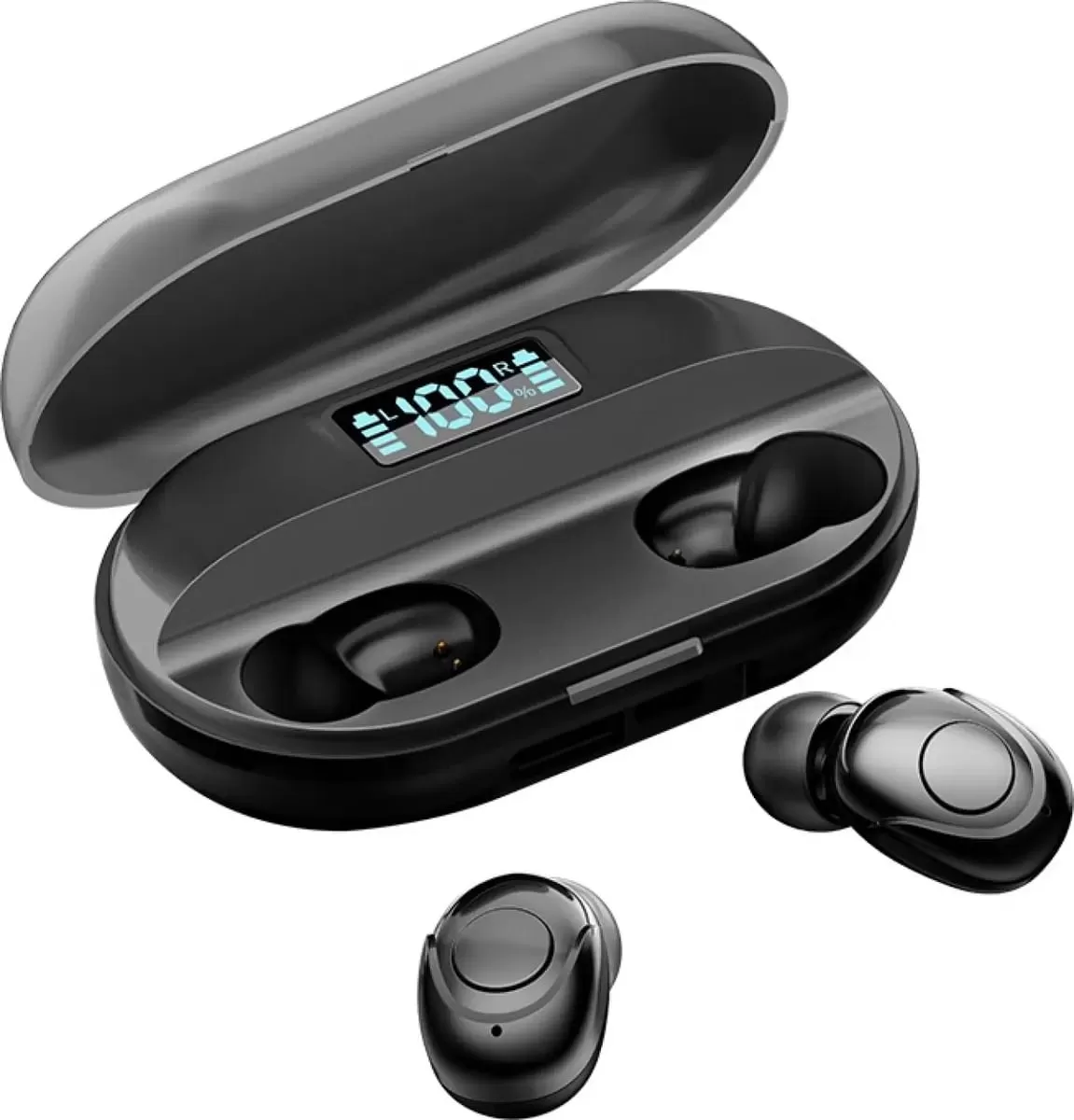 Branded Tws T2 Buds Wireless Bluetooth EarBuds 9D HIFI Sound Stereo Earphones with Power bank Pod bluetooth ear phone Ear Buds AIrdots Premium Quality