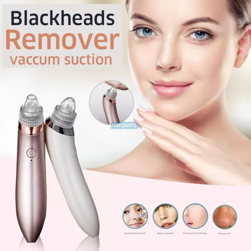 Chargeable Blackhead Removal Machine - 4 in 1 Black Head Remover Machine - Acne Pimple Pore Cleaner Vacuum Suction Tool Blackhead Removal On Nose Suck