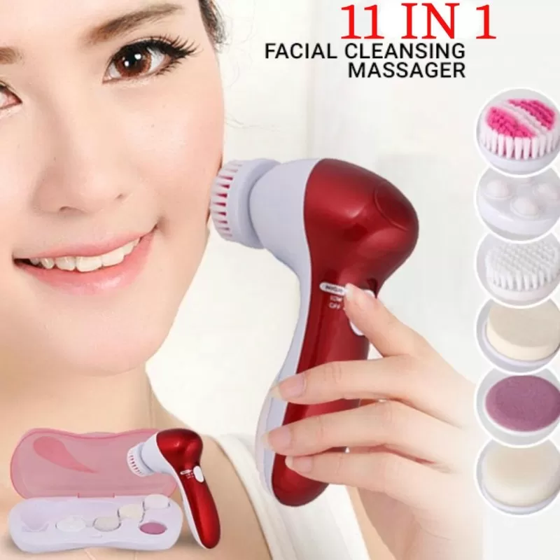 CNAIER 11 in 1 Face Massage Beauty Device / Electric Callous Remover & Facial Massager