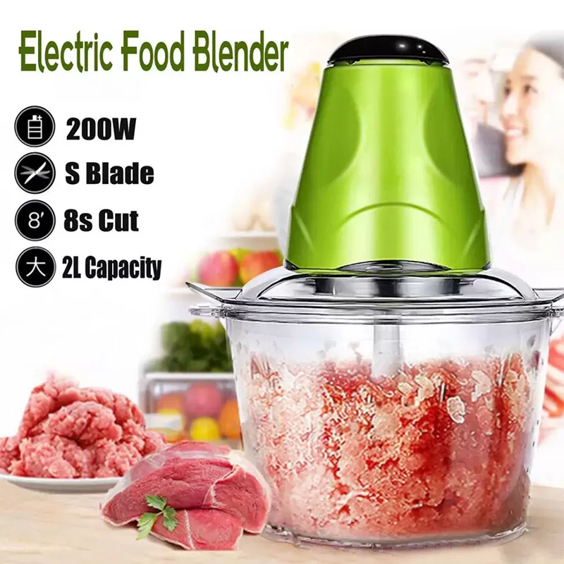 Electric Food Chopper Meat Grinder Household Kitchen Fast Processor Machine