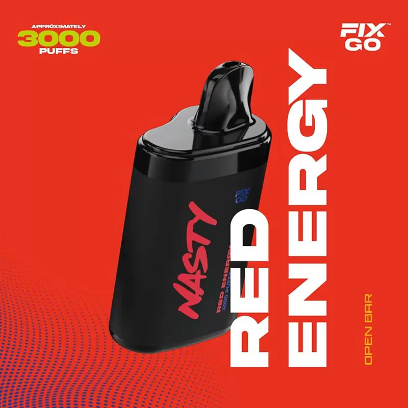 FIX GO 3000 PUFF DISPOSABLE POD RED ENERGY