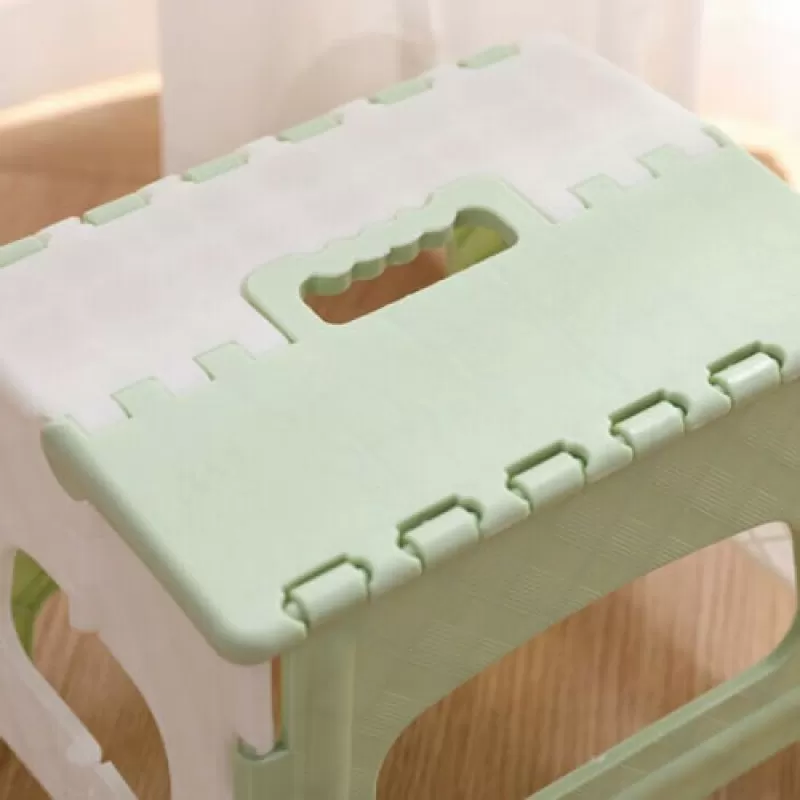 Folding Step Stool Plastic With Handle Multi Purpose Home Train Outdoor Storage
