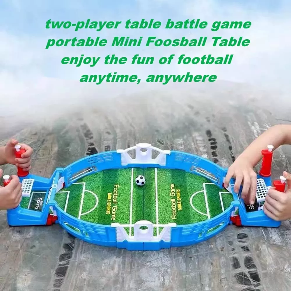 Foosball Mini Tabletop Football Game Set Soccer Table Competition Sports Games Tabletop Games Toys Board Game for Family Two Player Game