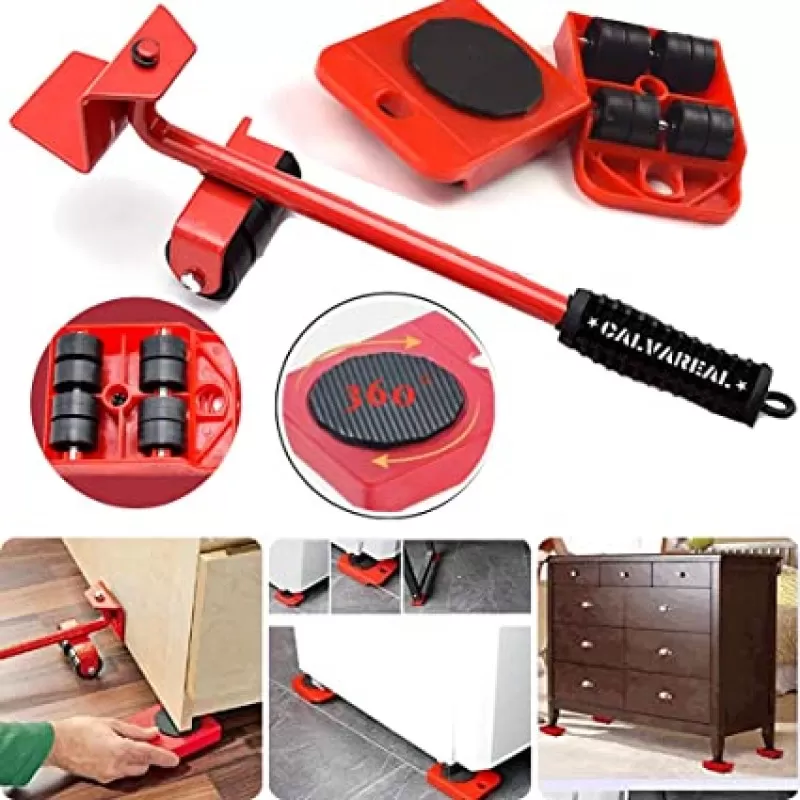 Furniture Lifter Mover Tool Set Furniture Lifting Tool-Furniture Mover Lifter Heavy Load Moving Wheels for Furniture Household