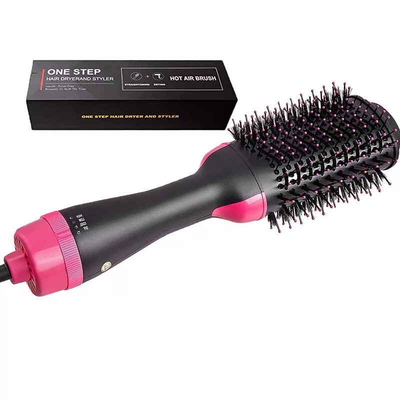 Hair Straightener Brush 4 In 1 Hot Air Comb Hair Straightener Comb Hairstyle Tools Curler Hairdryer Brush Electric Smoothing Or Curling Hair Styling S