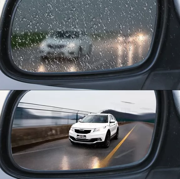 High quality 2 pcs car rearview mirror protective film anti-fog transparent waterproof protective soft rearview mirror film car