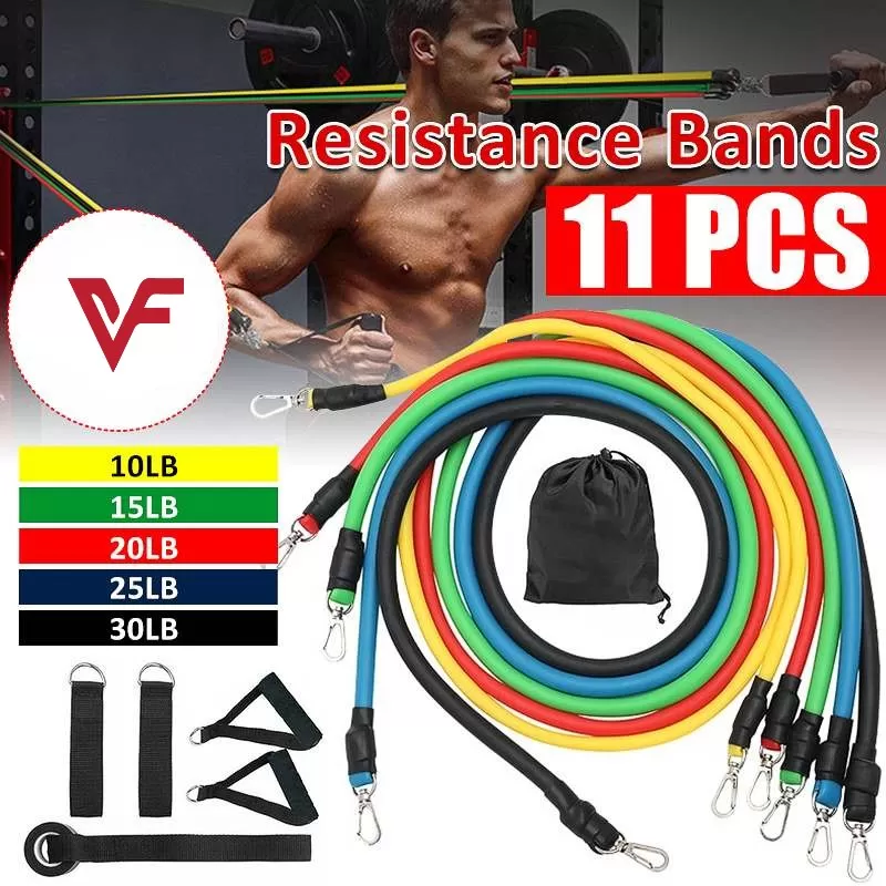 Buy High Quality Portable Resistance Bands With Handles, Resistance Workout  Bands Exercise Band Pull Rope Body Fitness Band Set 11 Pcs Set at Lowest  Price in Pakistan
