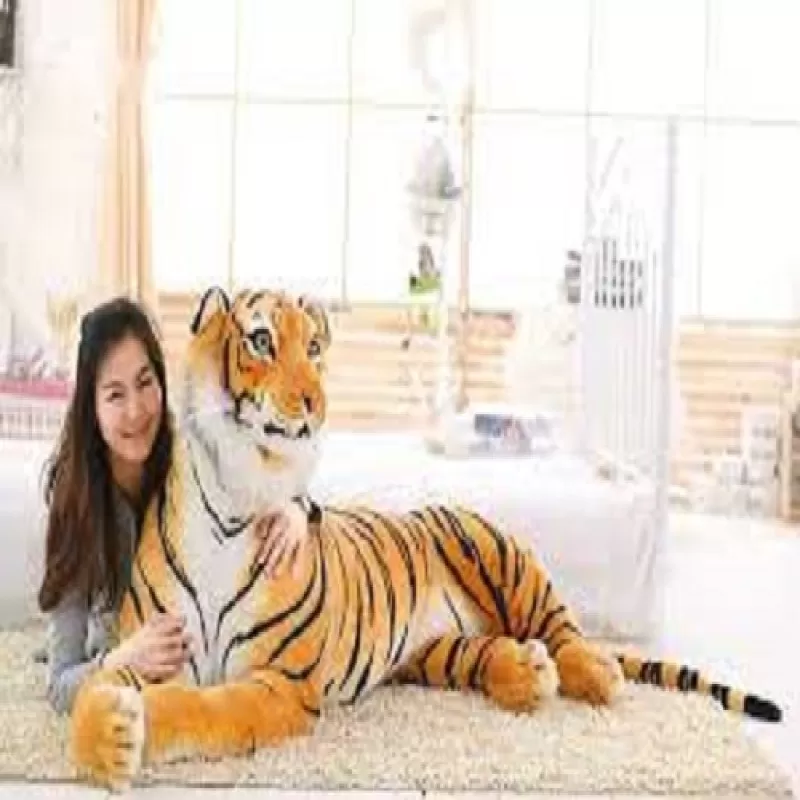 Hot Sale Imported Quality Realistic Soft Stuff Animals Tiger Plush Stuffed Toys For Kids Gifts