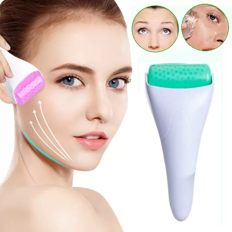 Ice Roller Skin Cool Derma for Face Body Massager Puffiness Migraine Pain Relief and Minor Injury