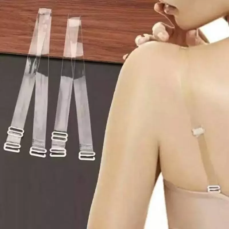 Invisible Clear Bra Strap Non-Slip Adjustable For Women/Girls