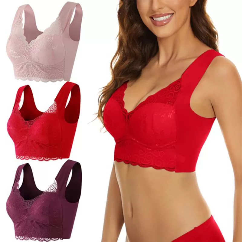 Buy Large Tube Top Female Push Up Brassiere Laced Bra at Lowest