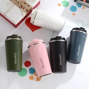 1 Pc Stainless Steel Coffee Car Mug Tea Cup Portable Travel Insulated Bottle Business Coffee Insulated Water Bottle Gift