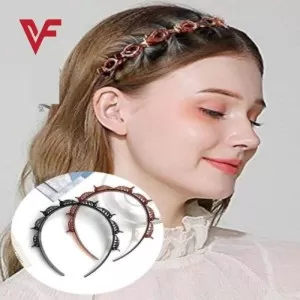 1 Pcs Black Hair Band with Clips Hair Style Twister Hair Bands Hairband Hairstyle Hair Pin Clip Hair Bands Women Girls Hair Accessories