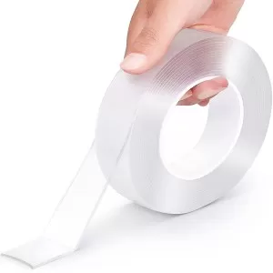 1 Pcs Double Sided Tape Heavy Duty Multipurpose Wall Tape Adhesive Strips Removable Mounting Tape,Reusable Strong Sticky Transparent Tape Gel