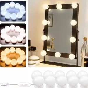 10 LED Vanity Lights Makeup Vanity Mirror Light
