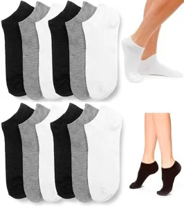 12 Pairs - Exported Best Quality Ankle Cotton Socks for Women/Girls