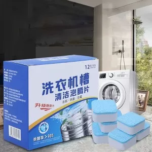 12pcs Washing Machine Cleaner Multifunctional Effervescent Tablets Car Windshield Cleaner Cleaning Tool For Toilet Kitchen