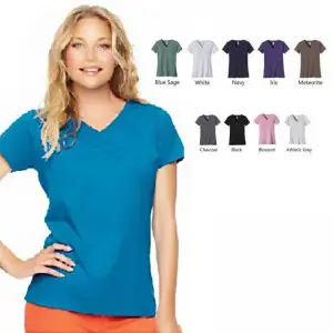 Pack Of 5: V-Neck Half Sleeves Tshirt For Girls (Color Choice)