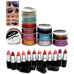 Pack of 24:12 MATTE Lipsticks Lip & Eye Shades