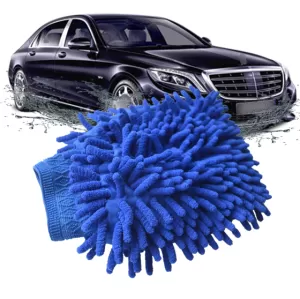 1Pcs Double Sided Car Wash Mitt - Microfiber Wash Mitt for Car Cleaning Mitts Tools