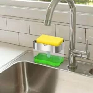 2 in 1 Soap Dispenser Pump with Sponge Holder