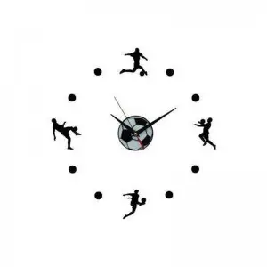 Soccer Fever DIY 3D 2mm Acrylic Wall Clock (24*24 inches)