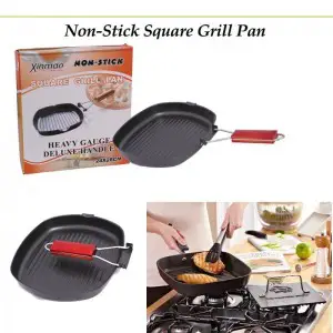 Non-Stick Square Grill Pan (24x28 cm) (GM)