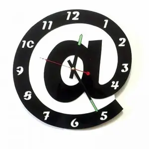 Black Color At The Rate Design DIY 3D 2mm Acrylic Wall Clock (12*12 inches)