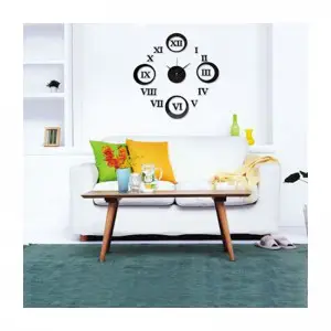 Roman Numbers DIY 3D 2mm Acrylic Wall Clock (32*32 inches)