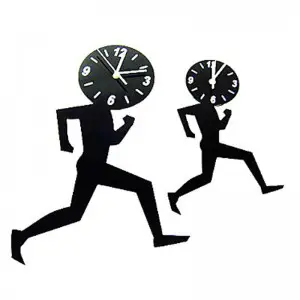 Running Man DIY 3D 2mm Acrylic Wall Clock (16*24 inches)