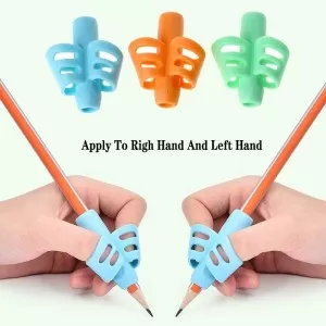 2pcs Set Pencil Grip Two Finger Pencil Holder For Correcting Writing Pencil Aid Grip Holders Practice Training Correction Tool For Kids