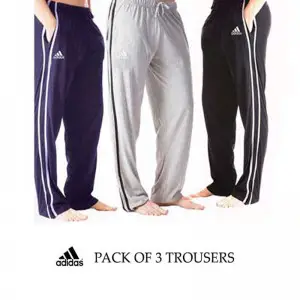 Pack of 3 Adidas Cotton Trousers For Him