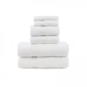 6 Piece Towel Set: 2 Bath Towel + 2 Hand Towel + 2 Wash Cloths