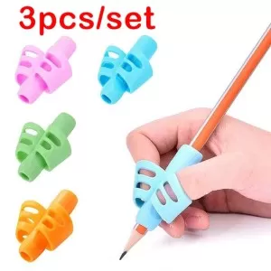 3Pcs/Set Pencil Grip Two Finger Pencil Holder For Correcting Writing Pencil Aid Grip Holders Practice Training Correction Tool For Kids