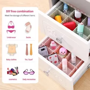 4pcs - Drawer Organizing Board Storage Box Home Decor Wardrobe Short Box Clothes Dividers
