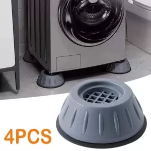4Pcs Anti Vibration Feet Pads, Shock and Noise Cancelling Washing Machine Support, Anti Vibration Rubber Washing Machine Feet Pads
