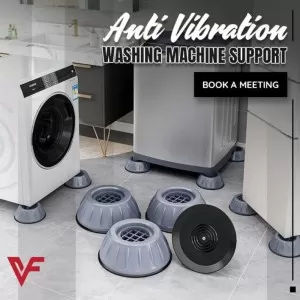 4Pcs Washing Machine Floor Mat Elasticity Earth Protectors Anti Vibration Rubber Feet Pads Non Slip Shock Proof Washing Machine Foot Pad