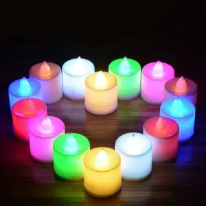 LED Tea Light Candles - Multicolor (Pack of 6)
