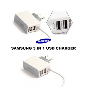 Samsung USB Charger 3 in 1 White