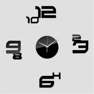 Two Numbers Together DIY 3D 2mm Acrylic Wall Clock (48 Inches)
