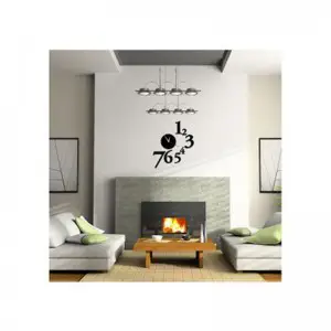 1 to 7 Numbers DIY 3D 2mm Acrylic Wall Clock (48 Inches)