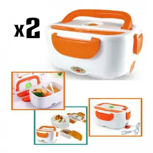 Multi Function Electric Lunch Box (Pack of 2)
