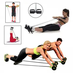Pack of 2 Fitness Exercise Machines: 1 Revoflex Xtreme + 1 Tummy Trimmer